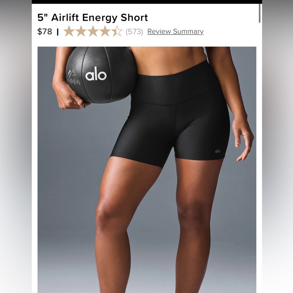 Alo yoga airlift energy short 5 inch